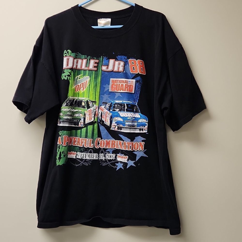 Dale Earnhart Jr. #88 Mountain Dew National Guard Sept. 19th 2007 T-shirt 2XL